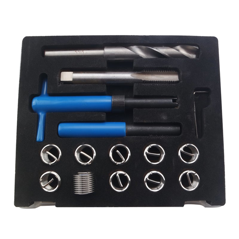 15Pcs M16 X 2 Thread Repair Kit Helicoil Compatible 16mm Damaged Threads The color of the handle is random. - Image 3