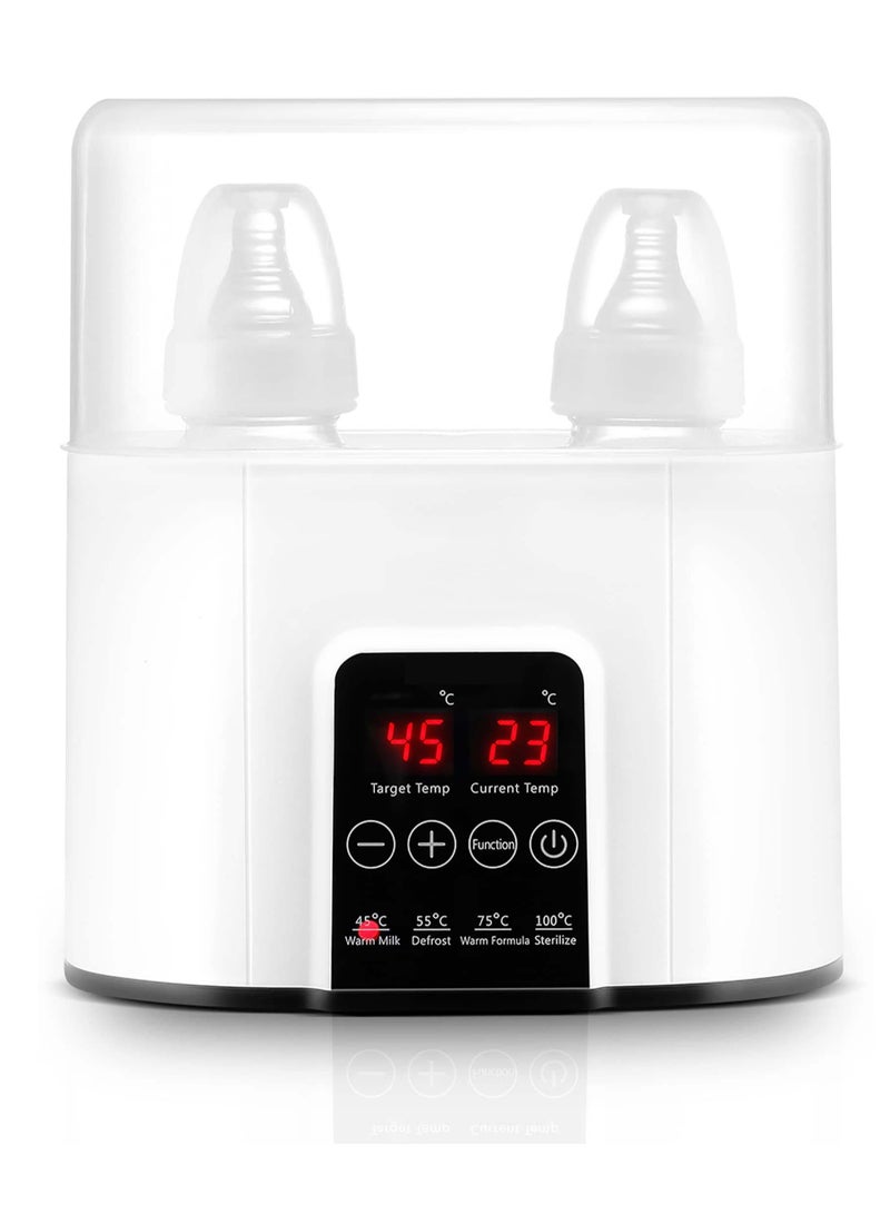 Baby Bottle Warmer, Fast Warming, 24H Constant Mode Breast Milk Warmer, Baby Food Heater u0026 Defrost Warmer with Timer for Twins, LCD Display Accurate Temperature Adjustment - Image 1