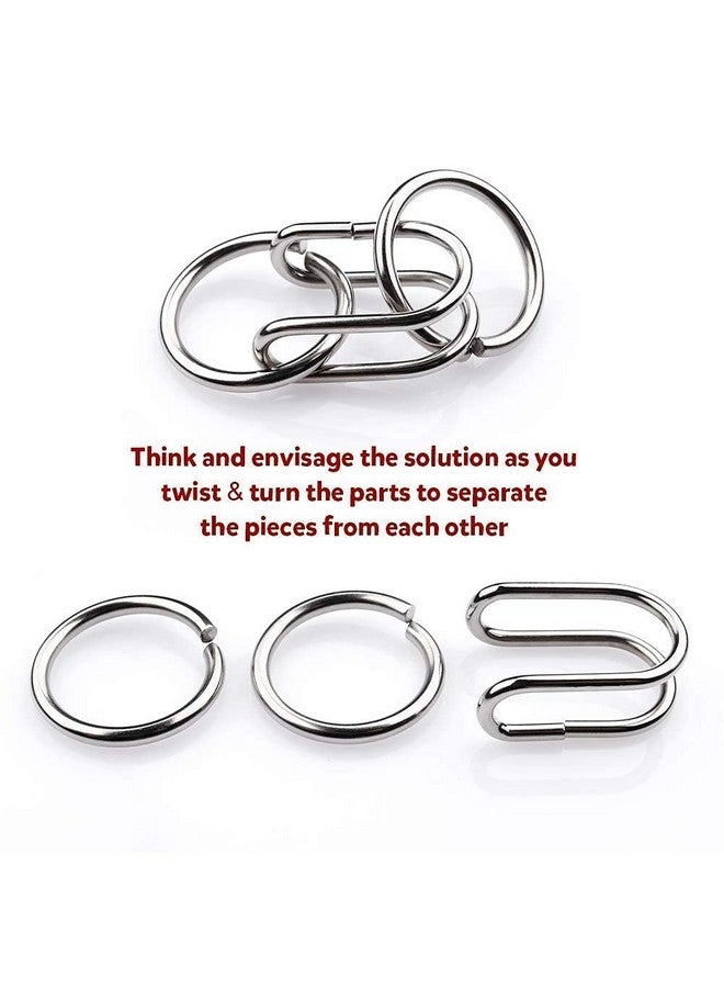 DUNGRANI ENTERPRISE DUNGRANI ENTERPRISE 16 in 1 Stainless Steel Metal Wire Classic Iq Puzzle Perplexing Mind Assembly and Brain Teaser Magic Puzzles Game for All Age Group Set of 16 Pieces in 1 (Special)  - Image 4