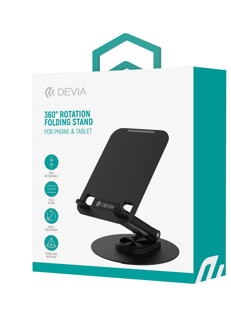 ديفيا استاند حامل هاتف مكتبي قابل للطي، حامل للجوال يدور 360 درجه ،حامل واستاند للجوال بجوده عاليه،تحكم قابل للتمدد والدروان من ماركة ديفيا - Image 4