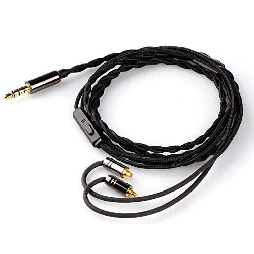 Linsoul Tripowin Zombur in Ear Monitor Cable 4N High Purity OFC Oxygen Free Cable HiFi Wired IEM Cable Cotton Yarn Outer Layer 35mm Audio Jack for Musician Audiophilewith Mic MMCX - Image 1