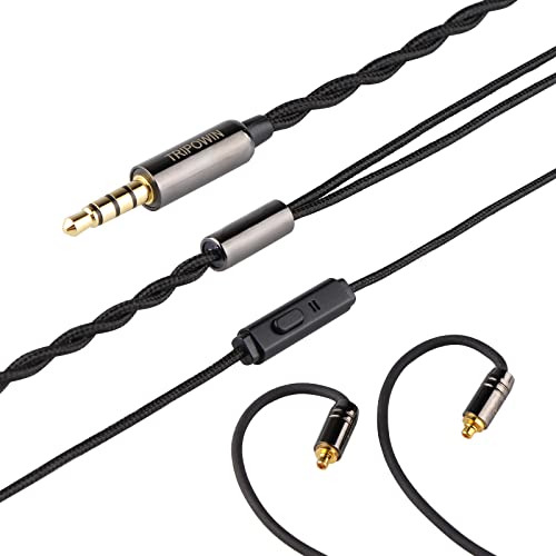 Linsoul Tripowin Zombur in Ear Monitor Cable 4N High Purity OFC Oxygen Free Cable HiFi Wired IEM Cable Cotton Yarn Outer Layer 35mm Audio Jack for Musician Audiophilewith Mic MMCX - Image 3