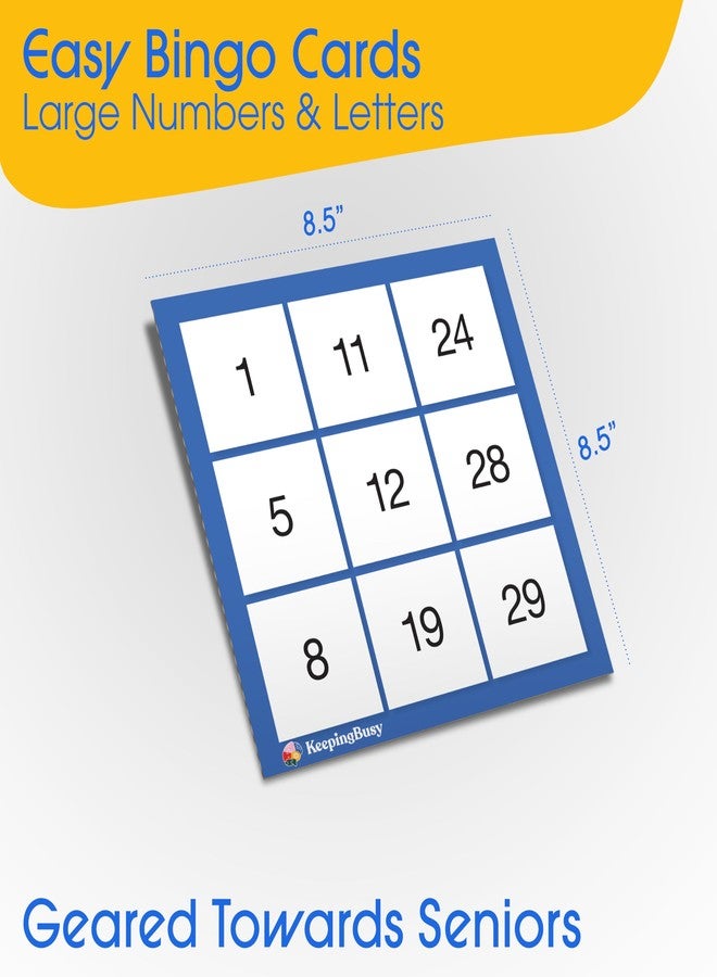 Keeping Busy Number Bingo Dementia Activities for Seniors | Alzheimer Products for Elderly Patients | Fun Memory Game Toy & Cognitive Brain Puzzle for Senior Citizens w/Memory Loss or Alzheimers - Image 2