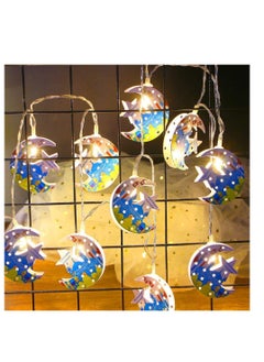 KASTWAVE Star Moon String Lights for Eid Ramadan Decorations, Mubarak Ramadan Moon Star Lantern Lamp,Curtain String Lights with 8 Lighting Modes for Home Outdoor, Bedroom, Wedding, Garden Decorations  - Image 1