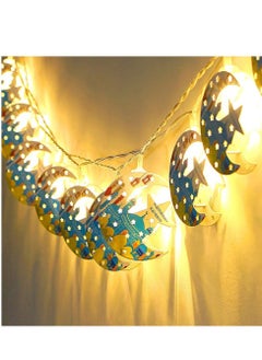 KASTWAVE Star Moon String Lights for Eid Ramadan Decorations, Mubarak Ramadan Moon Star Lantern Lamp,Curtain String Lights with 8 Lighting Modes for Home Outdoor, Bedroom, Wedding, Garden Decorations  - Image 2