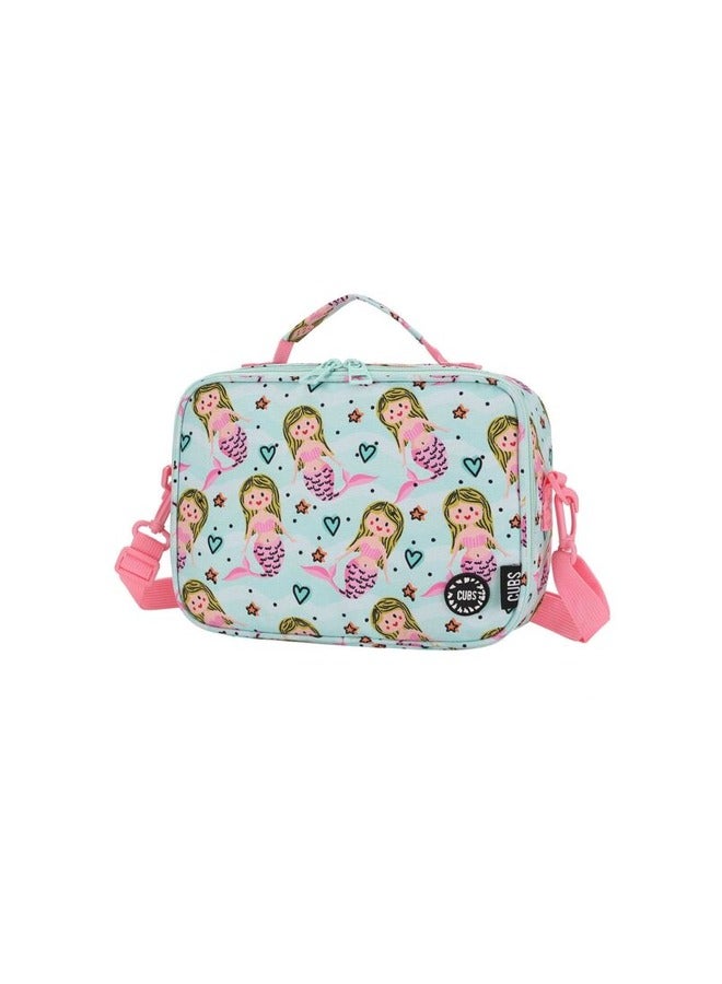 CUBS Mermaid Print Waterproof Lunch Bag With Removable Shoulder Strap Carrying Your Favorite Meals To School Work Or While Traveling - Image 2