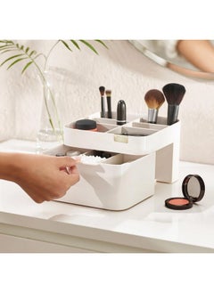 Joseph Joseph Viva Cosmetic Organiser With Drawer, Medium, White  - Image 3