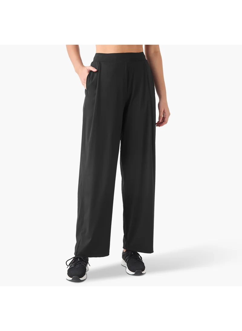 ادوت من سبلاش Wide Leg Track Pants with Elasticated Waistband and Pocket
