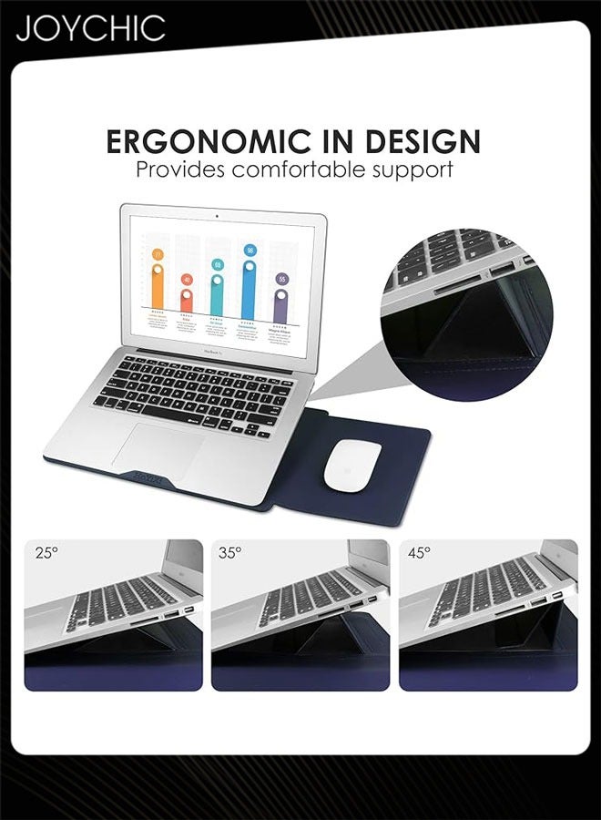 Joychic حقيبة لابتوب محمولة بحجم 13 بوصة مع قاعدة قابلة للتعديل، حقائب تابلت متعددة الوظائف مقاومة للماء مع حقيبة شاحن للعمل والمكتب والأنشطة الخارجية - Image 4