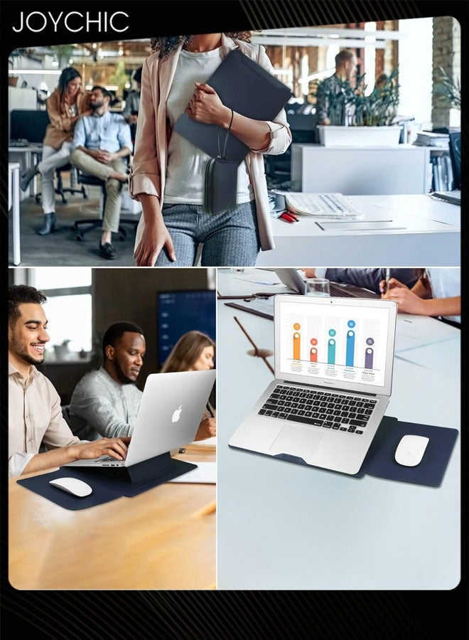 Joychic حقيبة لابتوب محمولة بحجم 13 بوصة مع قاعدة قابلة للتعديل، حقائب تابلت متعددة الوظائف مقاومة للماء مع حقيبة شاحن للعمل والمكتب والأنشطة الخارجية - Image 5