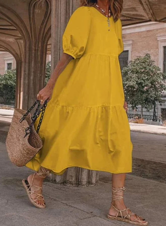 SIMPLEE Retro Summer Dress Bohemian Beach