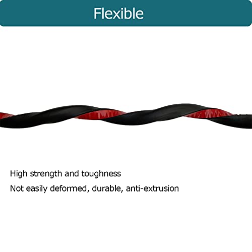 Tintvent D Shape EPDM Foam Rubber Seal with Tape, Self-Adhesive Rubber Weather Stripping for Boat, Auto, RV, Marine, Garage Doors/Window and More, W:0.5"; H:0.5"; L:26Feet - Image 4