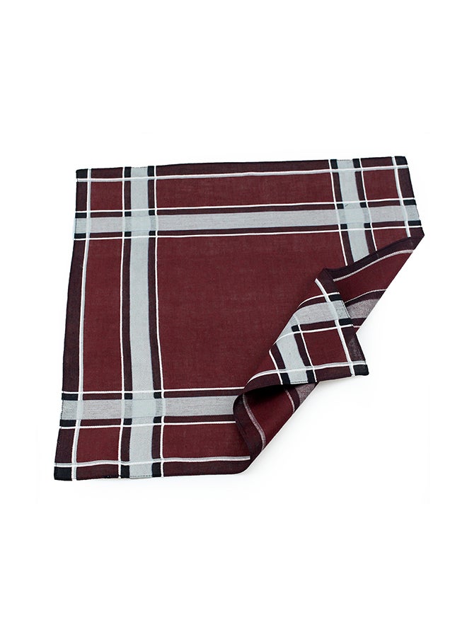 Cotton Square Handkerchief Brown - Image 3