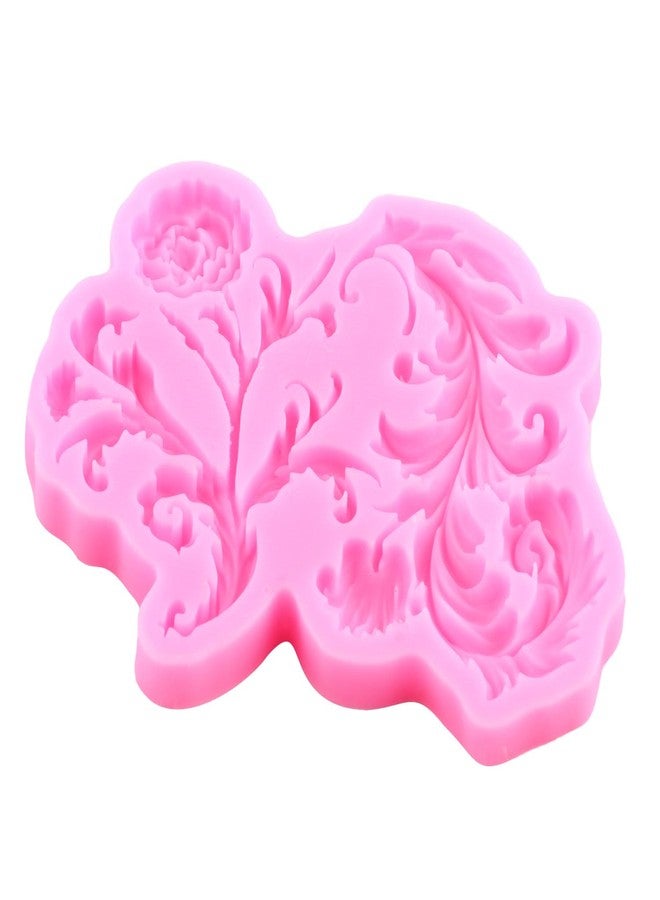Mujiang Baroque Fondant Mold European Relief Scroll Silicone Molds Vine Peony Flower Border Mold For Cake Decorating Chocolate Gum Paste Candy Polymer Clay Set Of 3 - Image 4