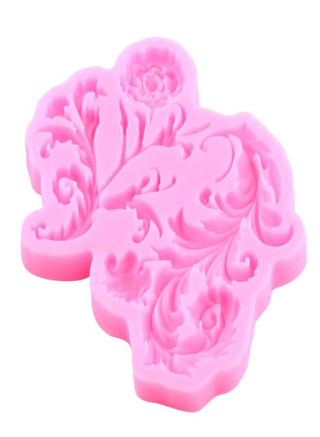 Mujiang Baroque Fondant Mold European Relief Scroll Silicone Molds Vine Peony Flower Border Mold For Cake Decorating Chocolate Gum Paste Candy Polymer Clay Set Of 3 - Image 5
