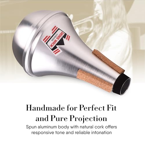 Denis Wick Straight Mute for Trumpet or Cornet, 5504 - Hand-Spun Aluminum Mute with Natural Cork - Brilliant Tone, Reliable Intonation & Tight-Bell Fit for Performance - 6.1 x 3.4 x 3.4 In, 2.26 oz - Image 5