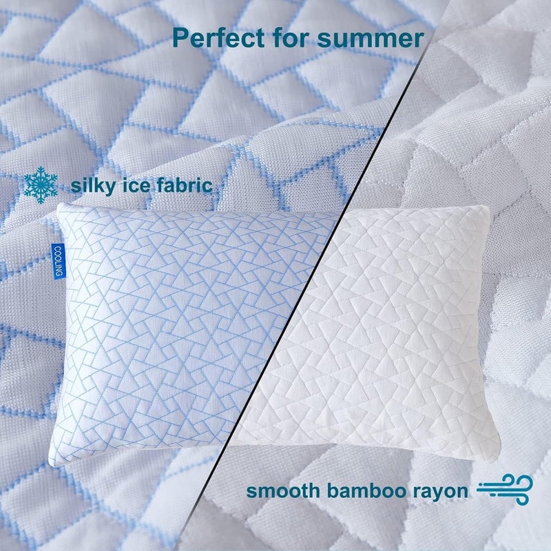 King Size Adjustable Shredded Memory Foam Pillow for Sleeping - Image 3