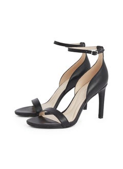 CALVIN KLEIN LEATHER HEELED SANDALS - 9 CM  - Image 4