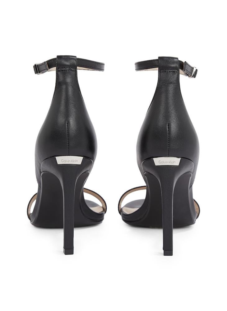 CALVIN KLEIN LEATHER HEELED SANDALS - 9 CM  - Image 3