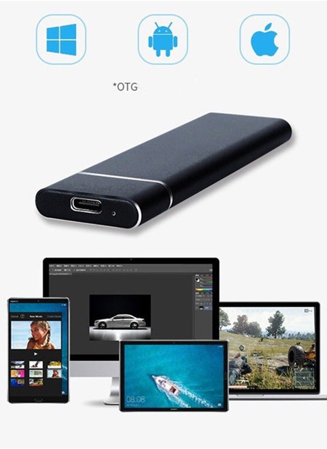 Flash Memory 1-8TB Type-C Mobile Solid State Drive Portable USB3.1 Interface SSD Shockproof Aluminum Alloy Solid State Drive  - Image 4