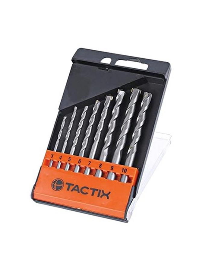 Tactix 8-Piece Concrete Heavy-Duty Carbon Steel Drill Bits Silver 410548  - Image 2