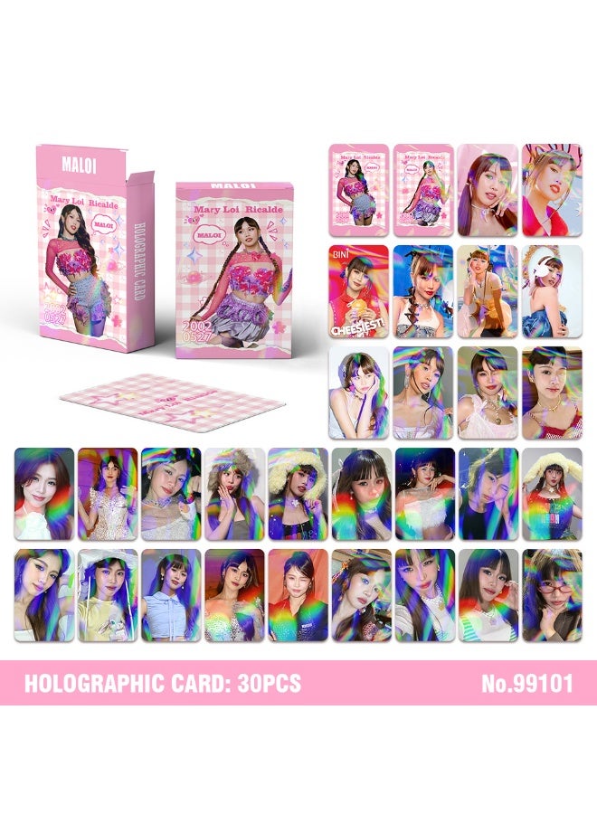 NIBEMINENT 30 Pcs Tpop BINI - MALOI Lomo Cards Card For Fans Collection Gifts