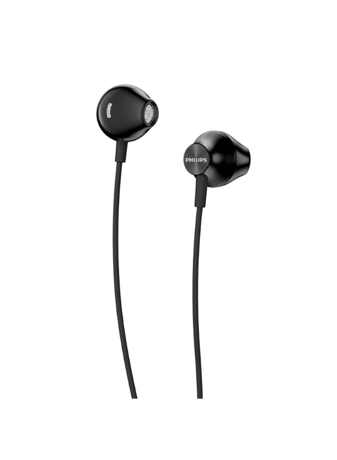 Philips TAUE100BK Wired In-Ear Earphones – Deep Bass Drivers, Universal 3.5mm Jack, Comfortable Daily Use Black - Image 1
