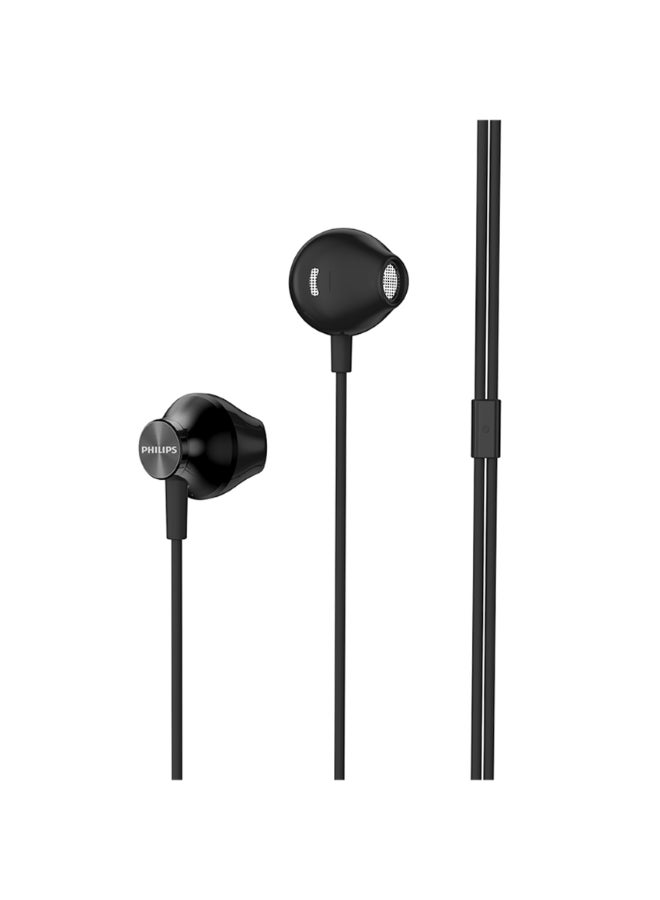 Philips TAUE100BK Wired In-Ear Earphones – Deep Bass Drivers, Universal 3.5mm Jack, Comfortable Daily Use Black - Image 2