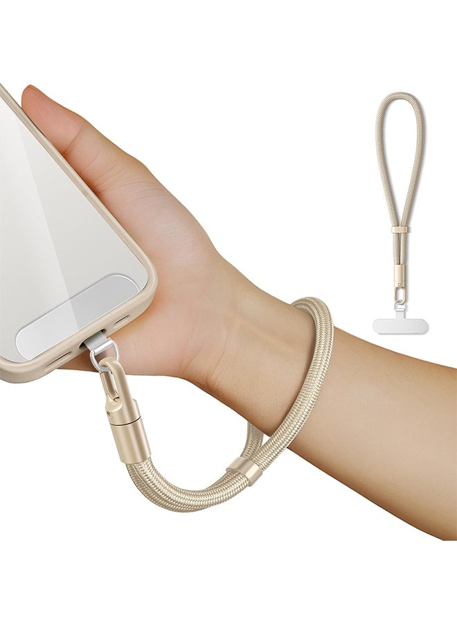 HY Hand Wrist Strap Lanyard, Universal Cell Phone Multifuctional Patch Lanyards, Phone Wristlet, Phone Hand Lanyard, Phone Charm (Camel) - Image 1