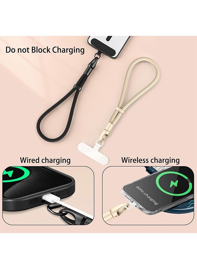 HY Hand Wrist Strap Lanyard, Universal Cell Phone Multifuctional Patch Lanyards, Phone Wristlet, Phone Hand Lanyard, Phone Charm (Camel) - Image 3