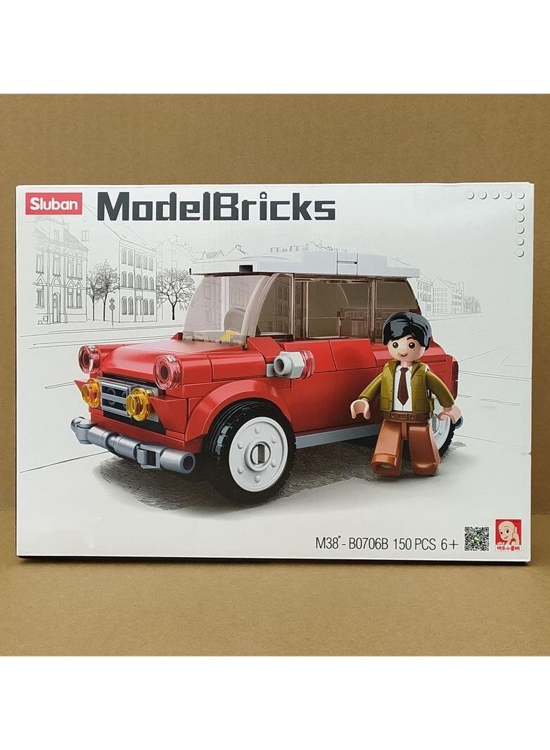 Sluban Mini Classic Car Building Block Model - Image 1
