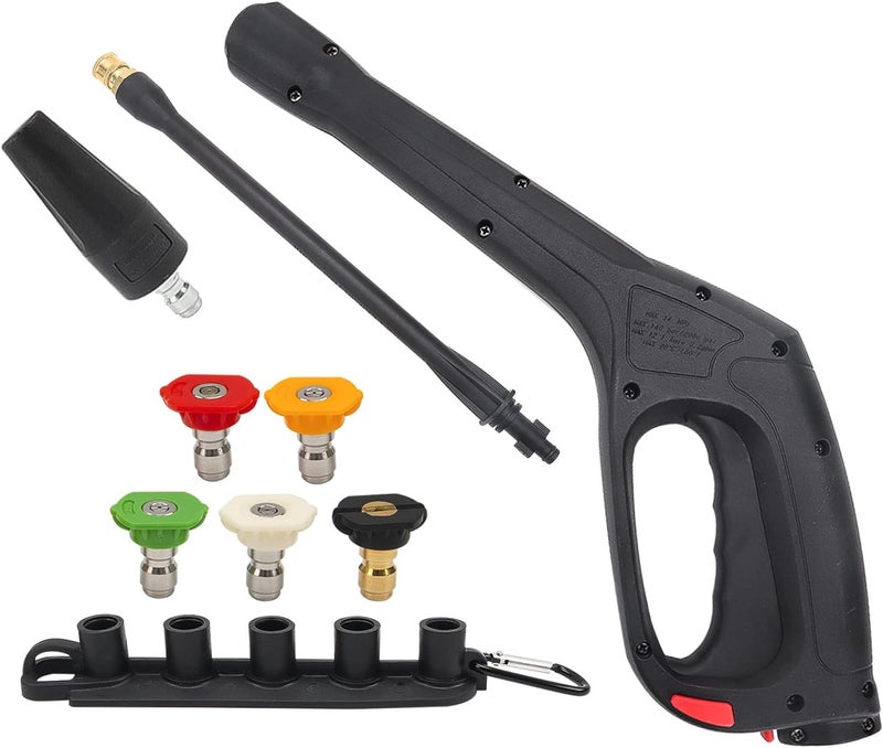 BEAR FORCE Replacement Pressure Washer Spray Gun with Turbo Nozzle & 5 Spray Nozzle Tips, Compatible with Portland Husky Ford Pulsar ShopForce Taskforce Powerwasher - Image 1