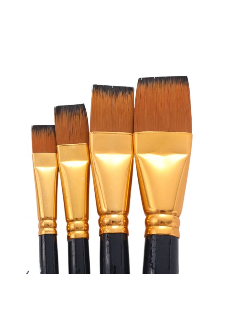 Keep Smiling 4PCS Professional Artist Brush Set for Oil, Acrylic & Watercolor - Image 5