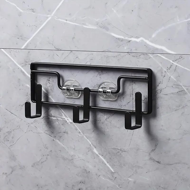 ZIVIK Wall Hooks for Hanging Strong 3 Hook Style Adhesive Hooks for Wall Heavy Duty Kitchen Accessories Items Hooks Behind The Door Hanger - Image 1