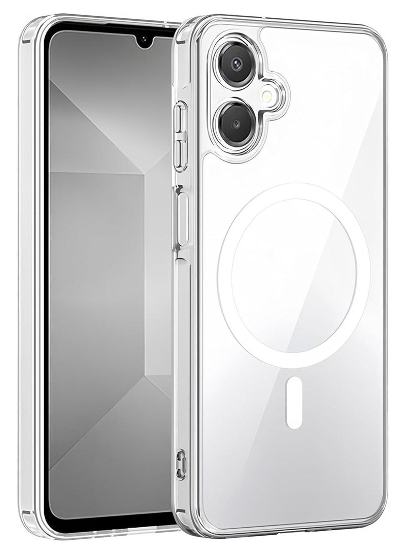 ACLIX Magnetic Case for Samsung Galaxy A07 [Shockproof & Slim] Clear Hard Back Cover with high-Grade Protection