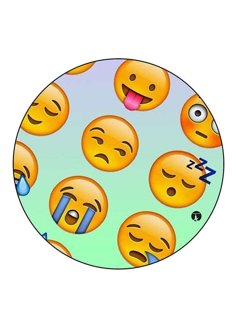 RKN Emojis Printed Mouse Pad Multicolour