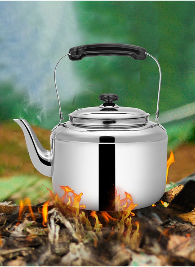 AL SANIDI - Korean teapot, Stainless steel teapot, Silver, capacity 4 L - Image 1