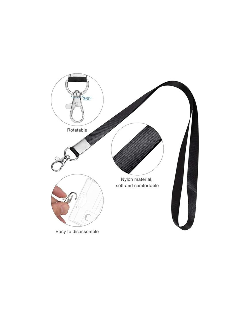 Terabyte Lanyard Neck Strap,20 pcs Nylon Lanyards for Id Badges Key Lanyard with Clip ID Neck Strap Lanyard,for Name Badge Holder,Id Card,Keys,Cell Mobile Phone Polyester lanyard with metal carabiner - Image 2