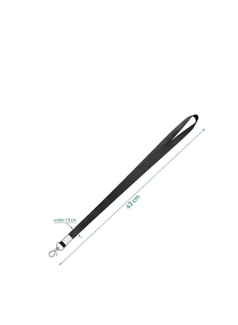 Terabyte Lanyard Neck Strap,20 pcs Nylon Lanyards for Id Badges Key Lanyard with Clip ID Neck Strap Lanyard,for Name Badge Holder,Id Card,Keys,Cell Mobile Phone Polyester lanyard with metal carabiner - Image 3