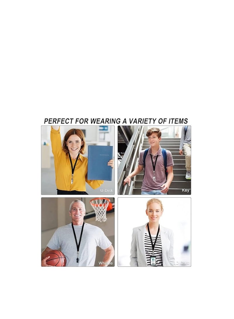 Terabyte Lanyard Neck Strap,20 pcs Nylon Lanyards for Id Badges Key Lanyard with Clip ID Neck Strap Lanyard,for Name Badge Holder,Id Card,Keys,Cell Mobile Phone Polyester lanyard with metal carabiner - Image 4