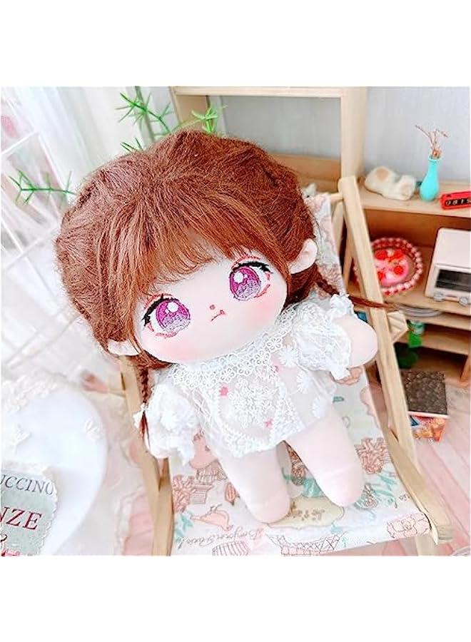 20cm Plush Doll Clothes Loose Headwear White Shirt Black Skirt Backpack 8in Soft Stuffed Plush Toy Accessories Dress Up  - Image 4