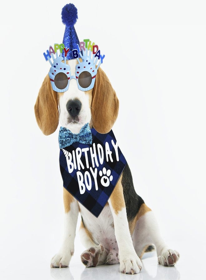 Avaner Dog Birthday Bandana Set, Pet Birthday Party Hat Bandana Bowtie Set for Small Medium Dogs Cats - Image 2