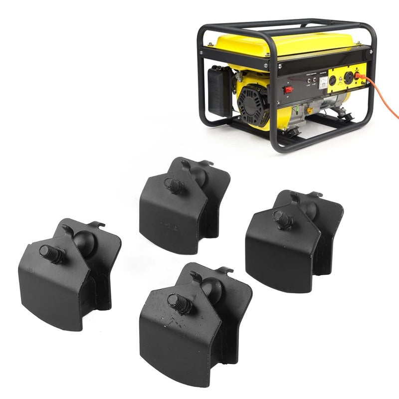 4PCS Generator Foot Pad, Black Iron Shock Absorbing 168F 170F 2KW‑3KW Cushion Pad Damping Foot Accessories for Gasoline Generator - Image 4