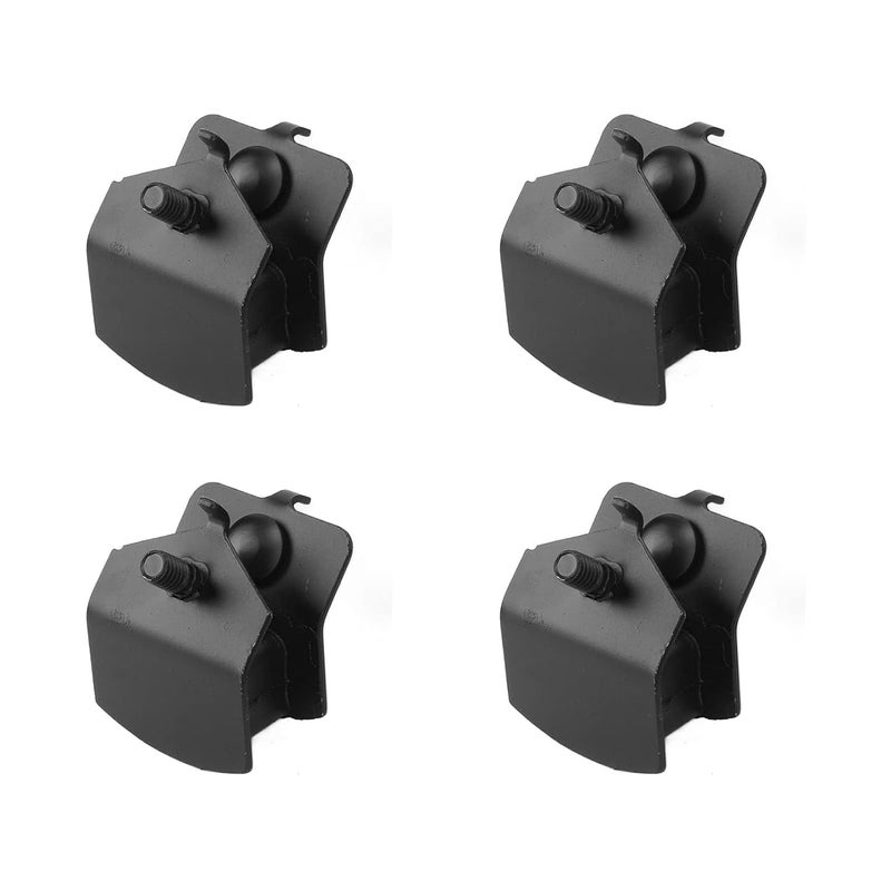 4PCS Generator Foot Pad, Black Iron Shock Absorbing 168F 170F 2KW‑3KW Cushion Pad Damping Foot Accessories for Gasoline Generator - Image 1