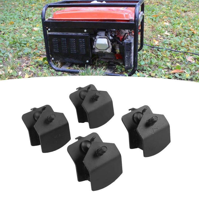 4PCS Generator Foot Pad, Black Iron Shock Absorbing 168F 170F 2KW‑3KW Cushion Pad Damping Foot Accessories for Gasoline Generator - Image 5