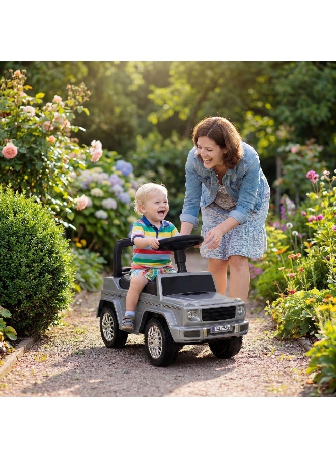 Tic Toys Kids Ride-On Push Car with Musical Steering Wheel and Safety Backrest - Toddler Foot-to-Floor Walker for Balance & Motor Skills Development - Image 3