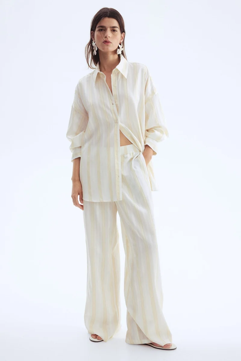 H&M Oversized dobby-weave shirt