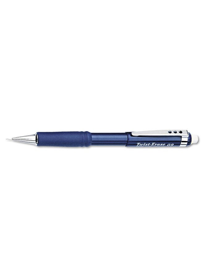 Pentel قلم رصاص أوتوماتيكي مع ممحاة دوارة، 0.9 مم، أزرق (PENQE519C) - Image 1