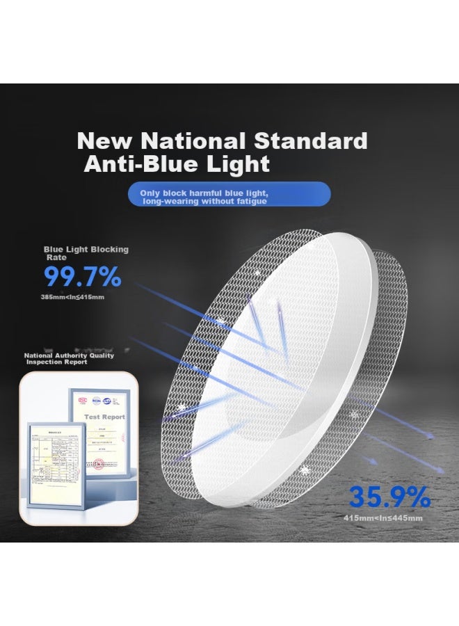 Sunset Red Men's Fashion Ultra-light High Definition Blue Light Blocking Reading Gl For Presbyopia E9088g Gunmetal Gray +2.50 Strength - Image 4