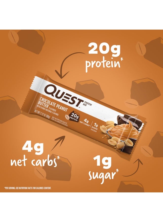 Quest Protein Bar Chocolate Peanut Butter 60g Pack of 12 - Image 2